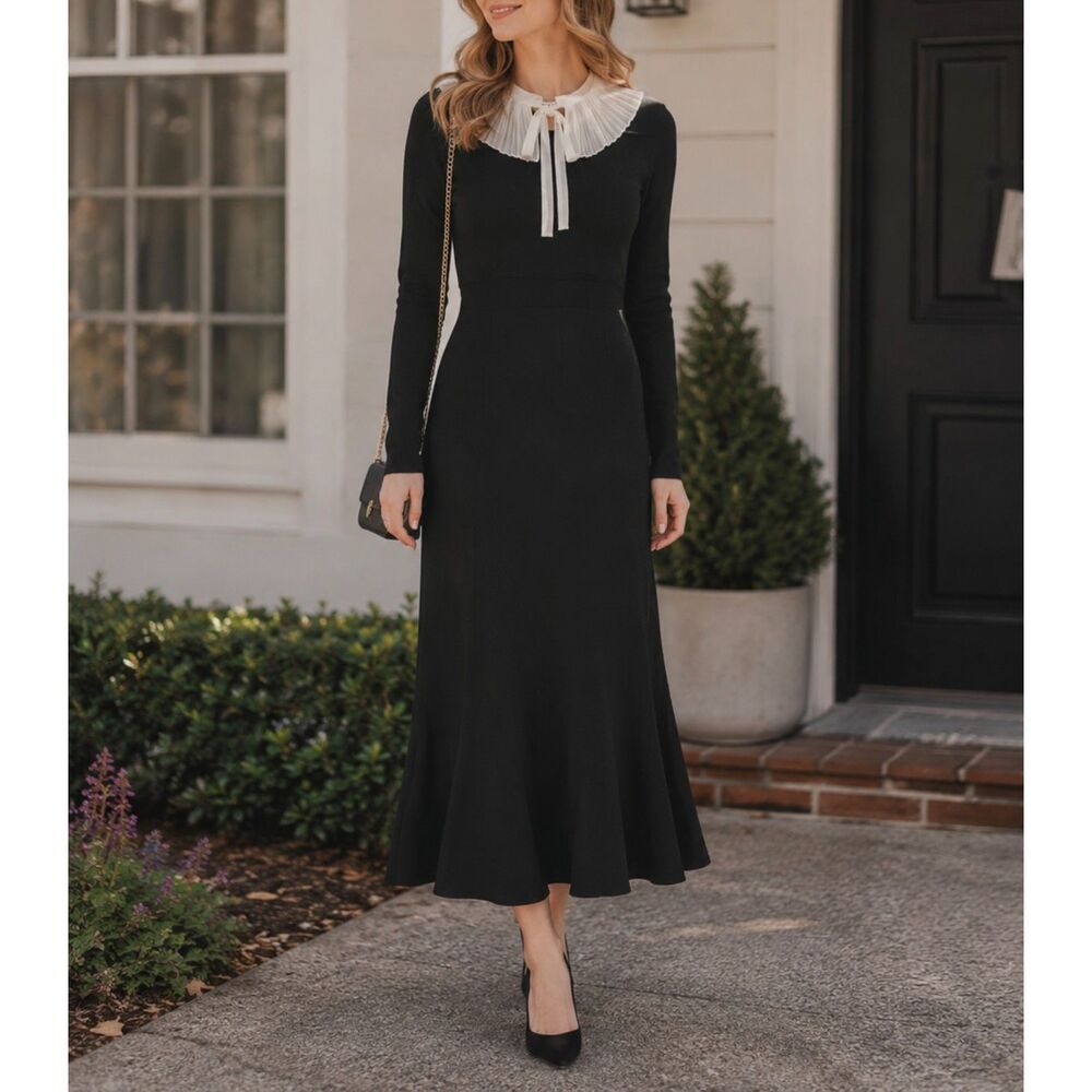 Black & White Knit Dress - Size Small